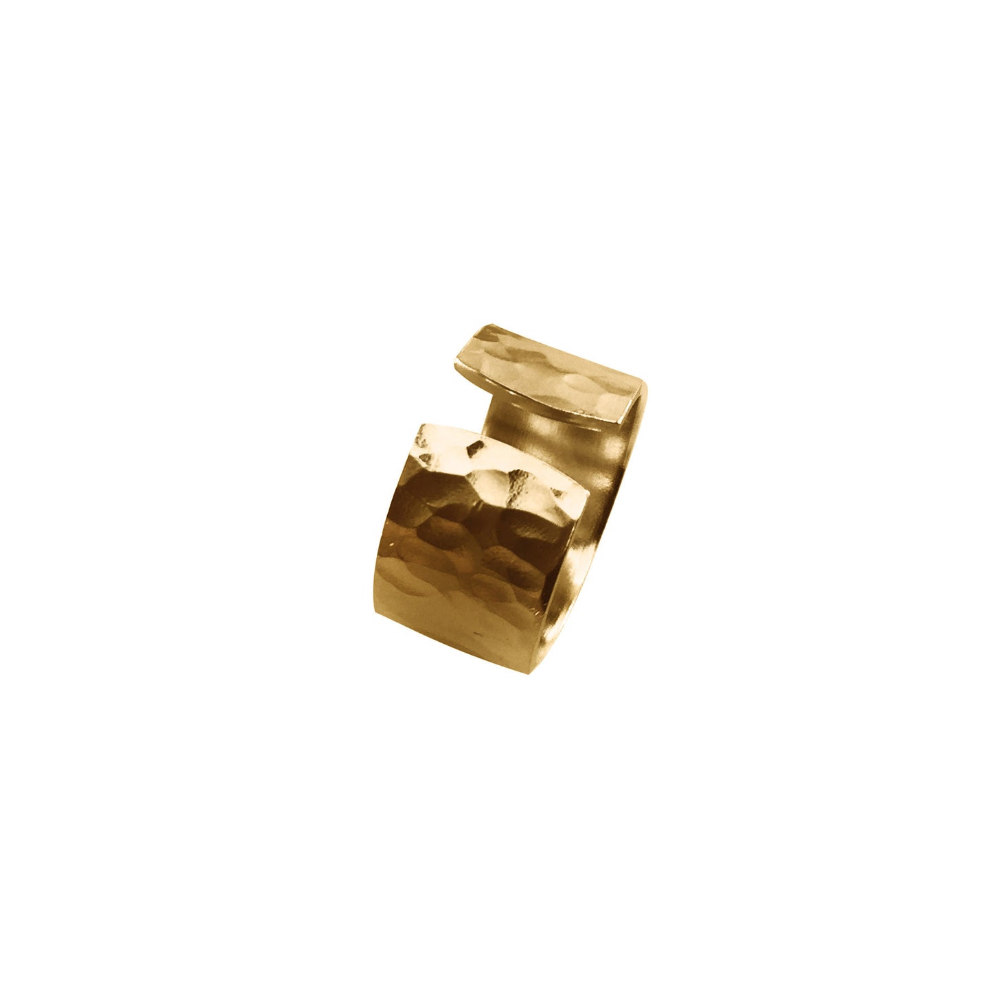 Anillo grueso con textura circular LARA