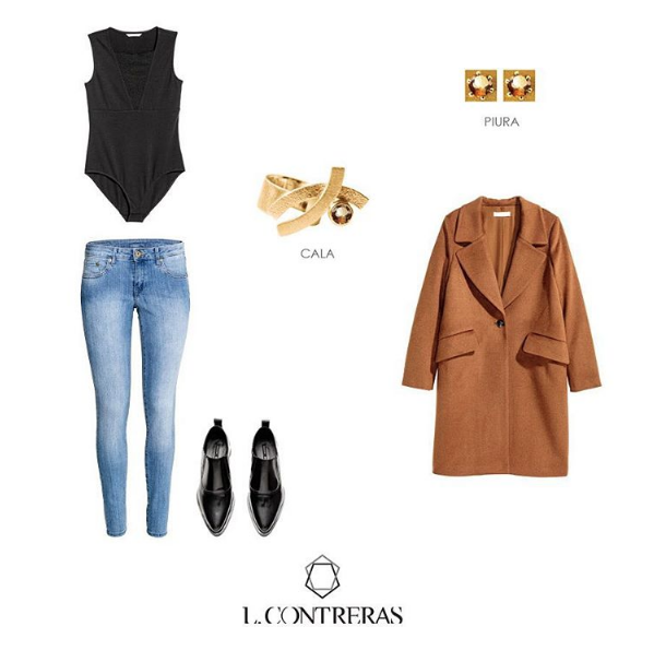 Outfit idea in fall style for your favorite jewelry pieces.
